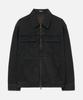Draw Fit Consizing Washed Pocket Denim Jacket [Mahogani Blue]
