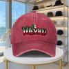 Mexico Flag Graffiti Print Distressed Baseball Cap Adjustable Cotton Casual Hat