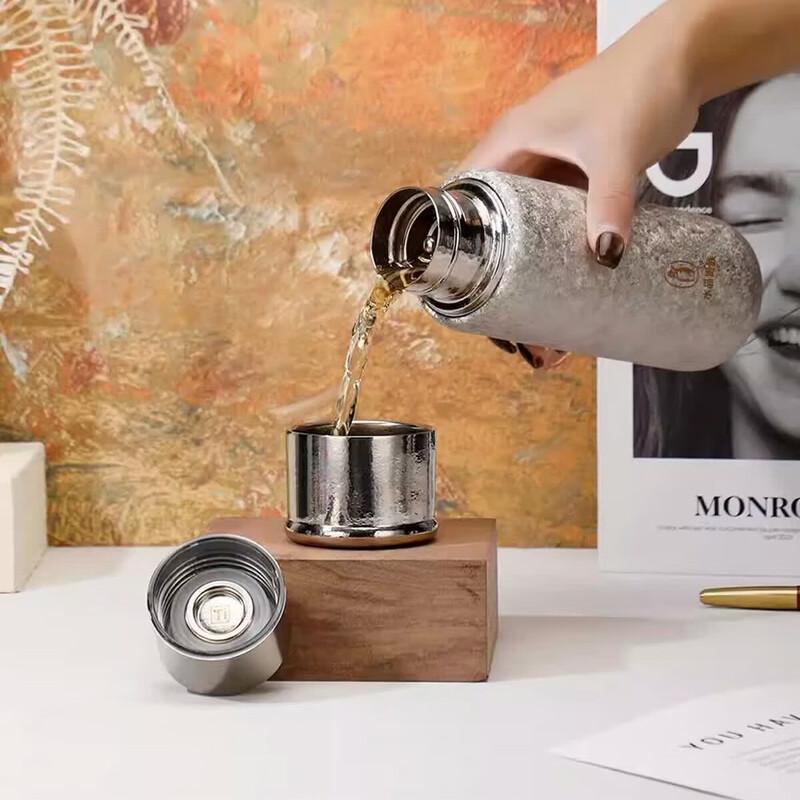 Crystal Noble Pure Titanium Vacuum Insulated Tea Mug