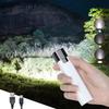 Mini USB Rechargeable LED Flashlight Super Bright Outdoor Waterproof Lighting Small White Flash Light Riding Camping Hunting