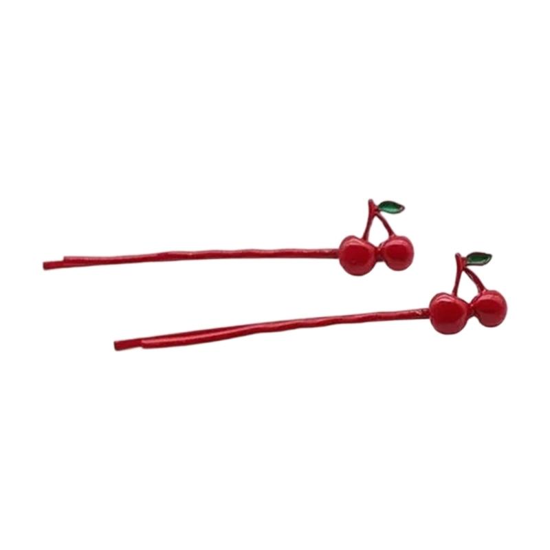 

Whimsical Fruit Design Alloy Hairpins For Kids Teens Women Lightweight Hair Accessories Gift for Trendsetters