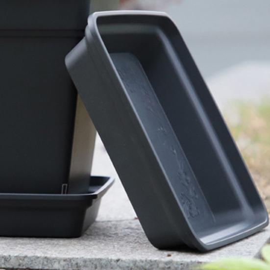 Plant Saucer Square High Density Plastic Drip Tray Indoor Outdoor Garden