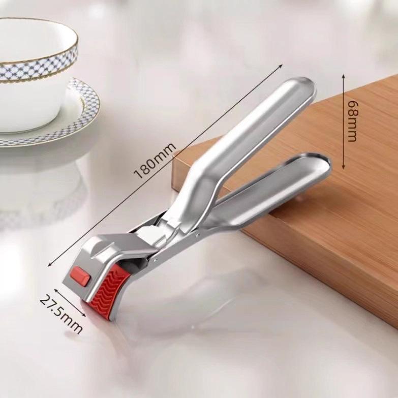 Stainless Steel Non-Slip Multi-Functional Bowl Holder and Plate Lifter 08 Stainless Steel Scald-proof Clip