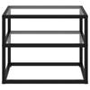 Console Table Transparent 50 X 40 X 40 Cm Tempered Glass