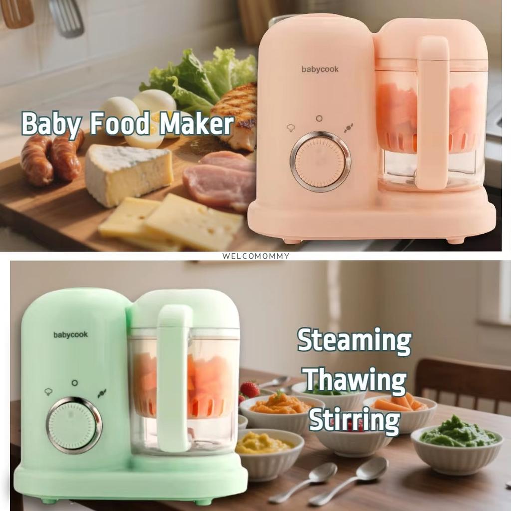 Baby Food Maker 3 In 1 Steamer Blender Processor Automatic Small Food Grinder for Infant Food Preparation US Plug 110V