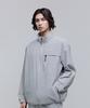 Nationalgeographic N252Uft942 Lightweight Woven High-Neck Full-Zip Silver Grey