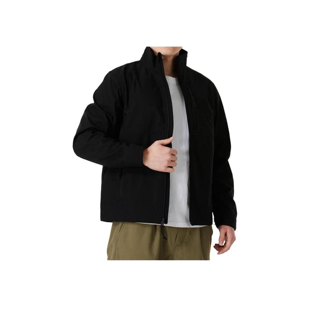 Timberland Winddichte gewebte Softshell-Langarmjacke Herrenjacken Schwarz A6AU4-001