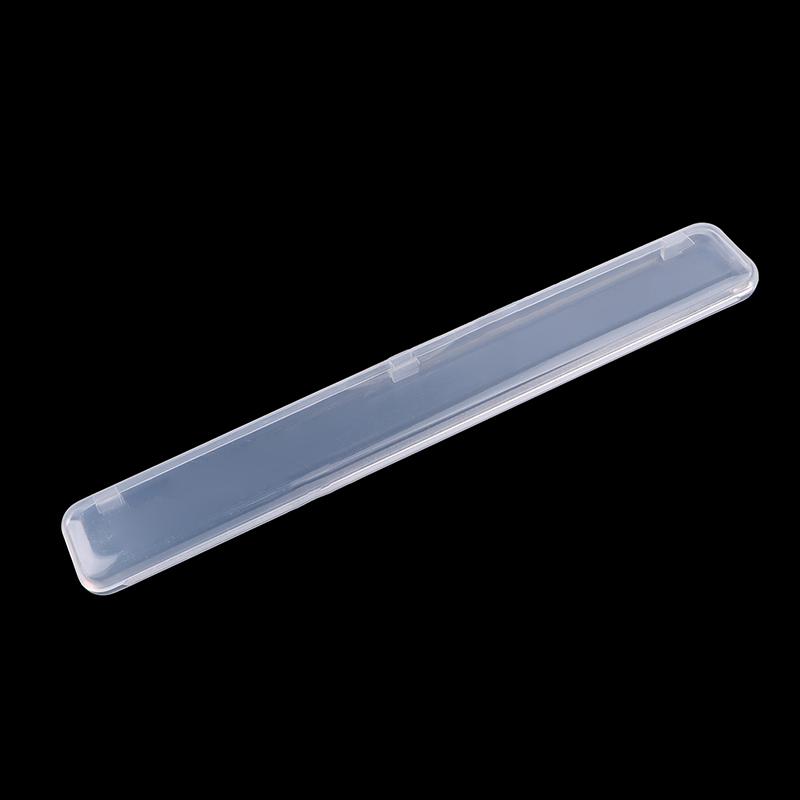 1pcs Simple Transparent Disposable Nail File Organiser Storage Box Plastic Cotton Swab Organizer Storage Box Jewelry Accessory
