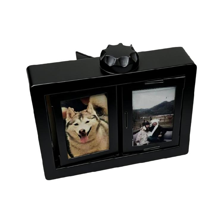 

360 Degree Rotating Photo Album Display Frame Plastic Picture Display Stand Holds 24 Photo Card For Home Decoration чорний