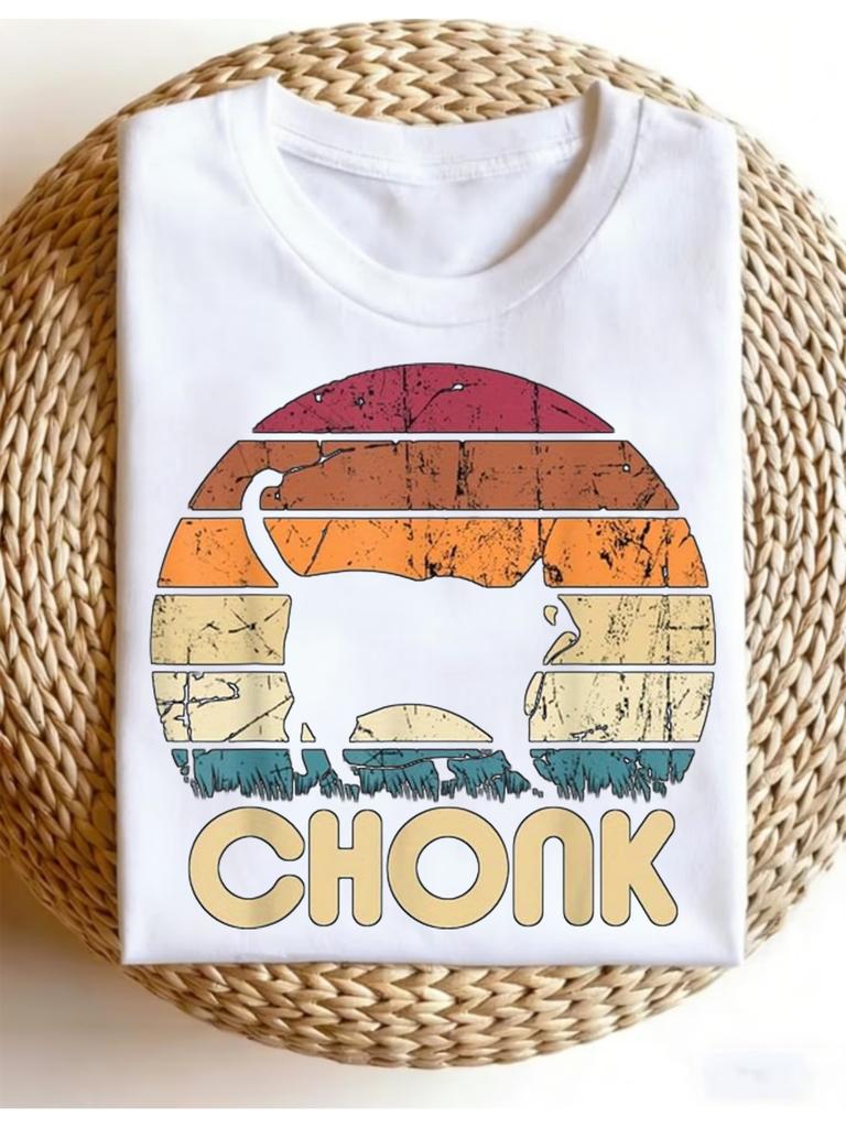 Chonk Cat TShirt for Men Women Funny Cant You Hear Me Graphic Durable Pure Regular Fit Casual Sporty Style Perfect Gift