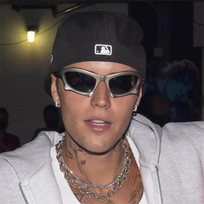 Mode Hip Hop Punk Sonnenbrille Herren Y2K Outdoor Sport Sonnenschutz Sonnenbrille nicht polarisiert