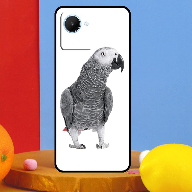 African Grey Parrot For Realme 14 Pro Plus 10 11 12 13 15 Pro C67 C65 C63 C61 C55 C53 C51 C71 C75 GT7 Pro Case