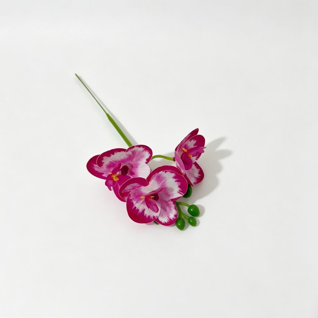 Artificial Orchid Flower Single Stem With 3d Film Texture For Wedding Decor And Home Garden