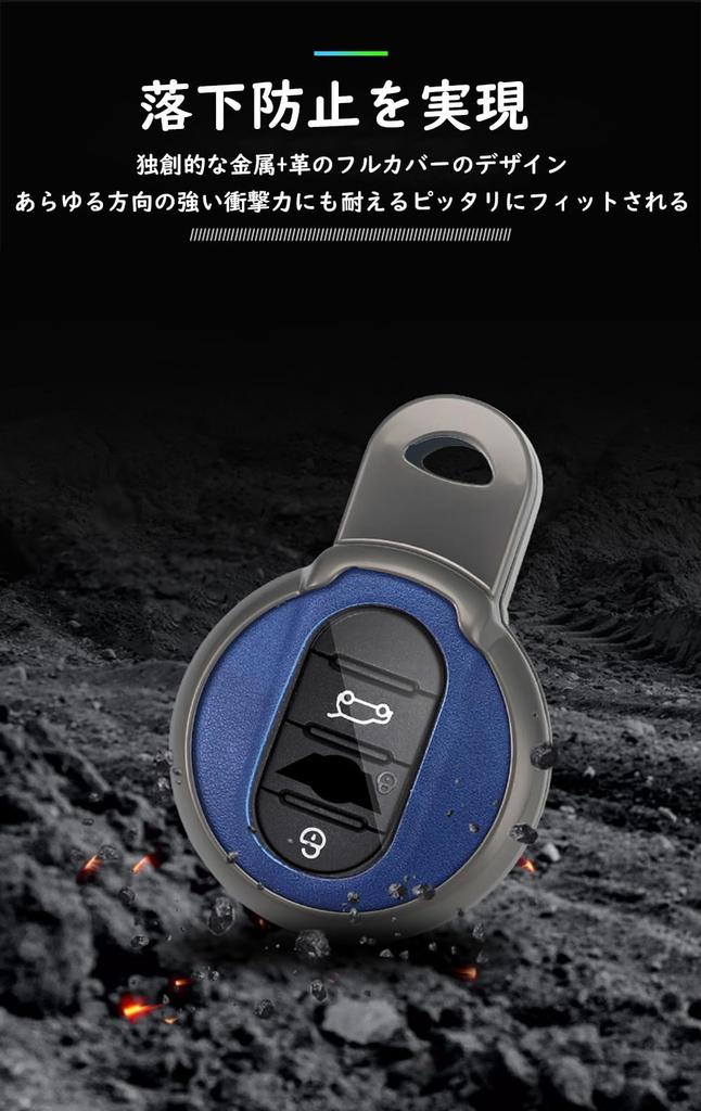 [KUNIO] Mini Key Case Smart Keychain Zinc Alloy PVC Leather For Mini Cooper Cooper S Crossover Countryma Clubman F Series F54 F55 F56 F57 F60 201