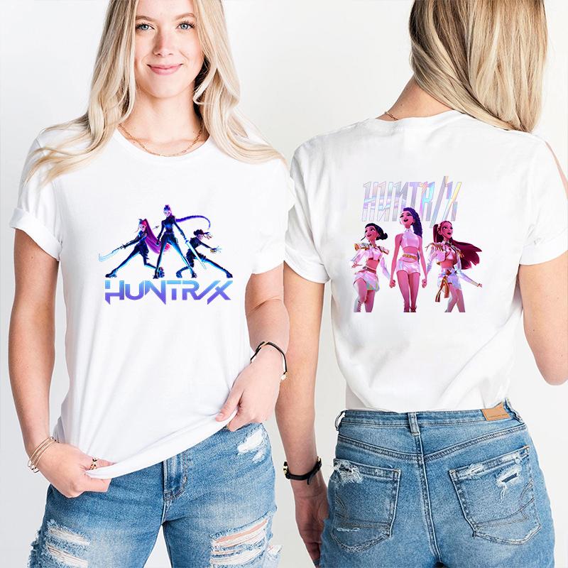 Mode Tryckt Rundhals T-shirt Dam Casual Komfort Kortärmad Kläder Topp