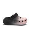Crocs EVA Fashion Personalised Design Versatile Gift Bag Edition Hole Shoes Unisex Black and Pink