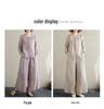 Plus Size Women's Cotton Linen Embroidered Two-Piece Set - Spring Fashion