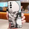 Phone Case For Motorola Edge 50 40 Pro 60 50 40 30 Ultra Neo Fusion Moto G85 G72 G53 G54 G84 G13 G32 Cartoon Skeleton Skull Cat