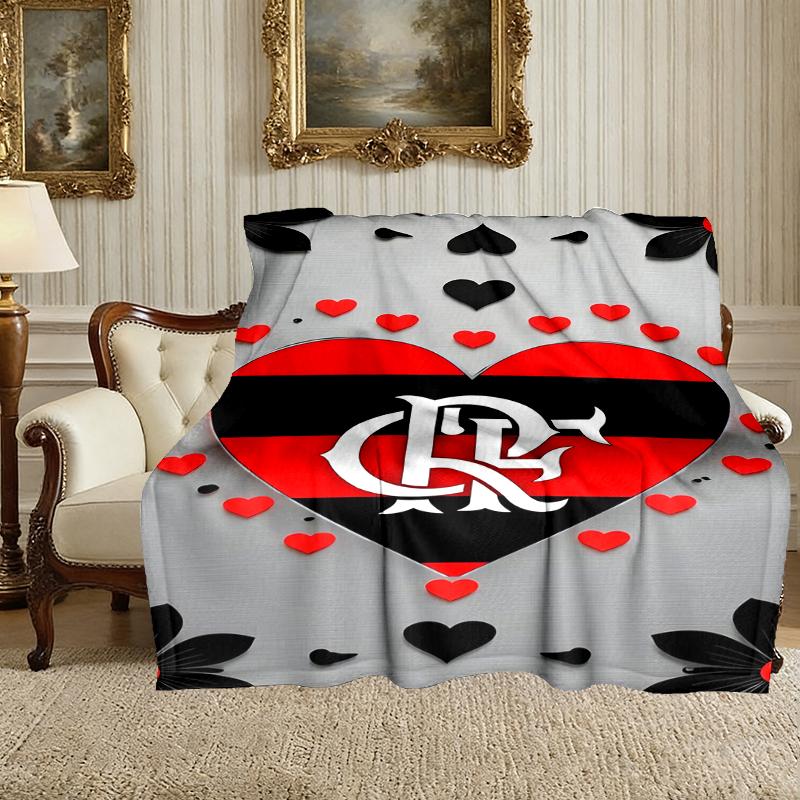 1pc Rangers FC Blanket, Cozy Valentine's Day Blanket, Multi-functional Nap Blanket Available Throughout the Four Seasons