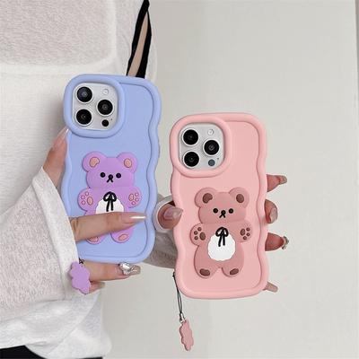 3D Niedliche Bären Seil Weiche Wellen Telefon Fall Für Honor Spielen 30 50 Plus Magie 5 6 Lite X9A X8A X7A x6A X6S X6 X7 X8 4G 5G 9X 8A Pro Abdeckung