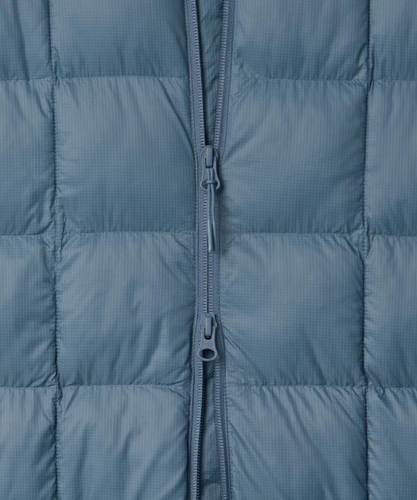 Musinsa Standard Square Quilted Hooded Light Padded Jacket [Blue Grey]