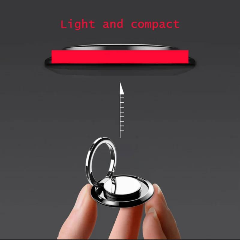 Uchwyt pierścieniowy na telefon komórkowy Stojak 360° Obrót Pierścień na palec Uchwyt Magnetyczny uchwyt samochodowy Naklejka na tył telefonu Podkładka Wspornik Ultra cienki