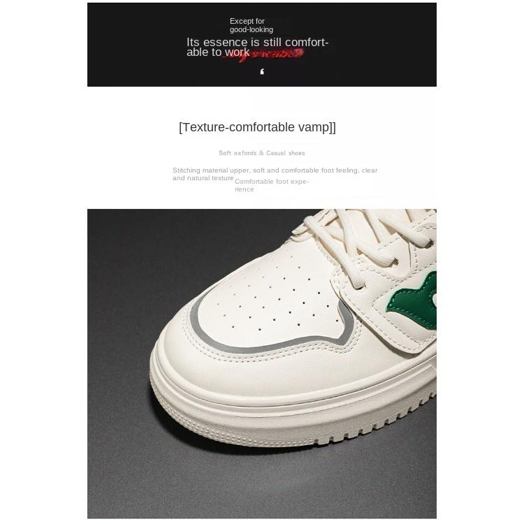 Весенняя мужская обувь Дышащие высокие кеды Маленькие белые туфли Мужской студенческий — фото 4