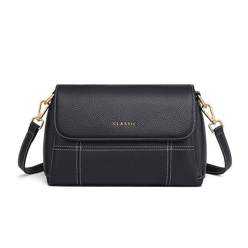 

Bags Women s new messenger bags Women s bags Leather commuter pillow bags Premium shoulder bags чёрный