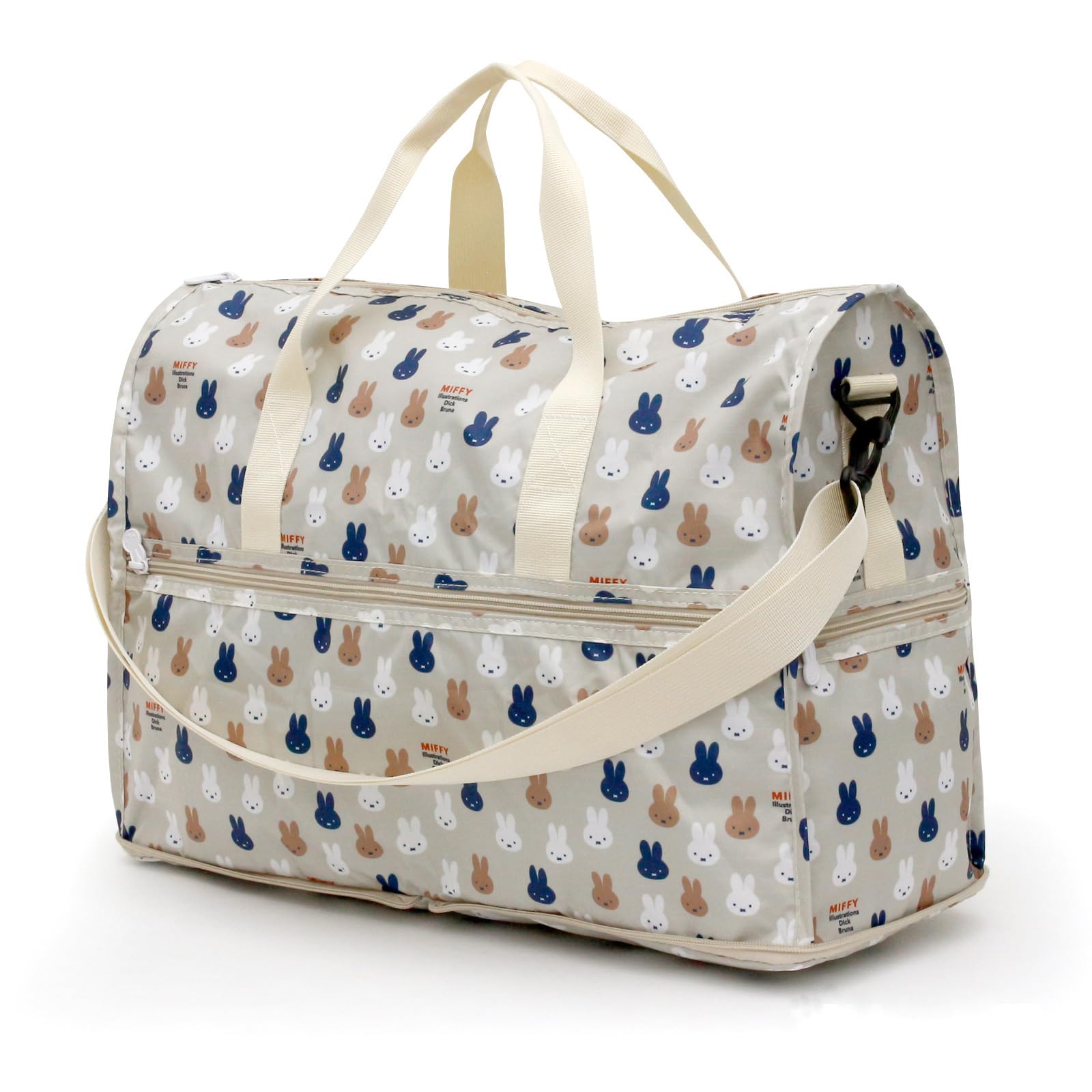 

[Hapitas] Miffy Folding Boston Bag, Medium, H0002 B274. Gray Many