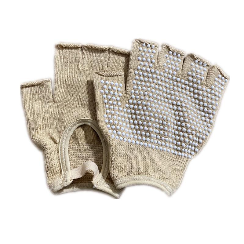 Professionelle Damen Yoga Pilates Fitness Handschuhe Handgriffe Rutschfest Baumwolle Warm Schweißfest für Fitnessstudio Übung Training