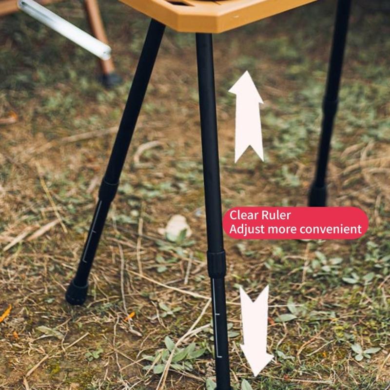 Gambe Tavolo da Campeggio Estensibili per Esterno con Design Telescopico Adatte per Allestimenti Portatili e Adattamenti Stabili