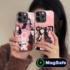 Demon Slayer Nezuko Phone Case for iPhone 16 15 14 13 12 11 Pro Max Plus Mini MagSafe Glass Colour Printing Cover Luxury