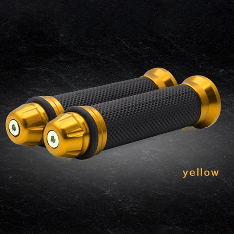 JWOPR Motorcycle Handlebar Cover High Quality Aluminum Alloy Handlebar Rubber Cover for Motorcycle Modification