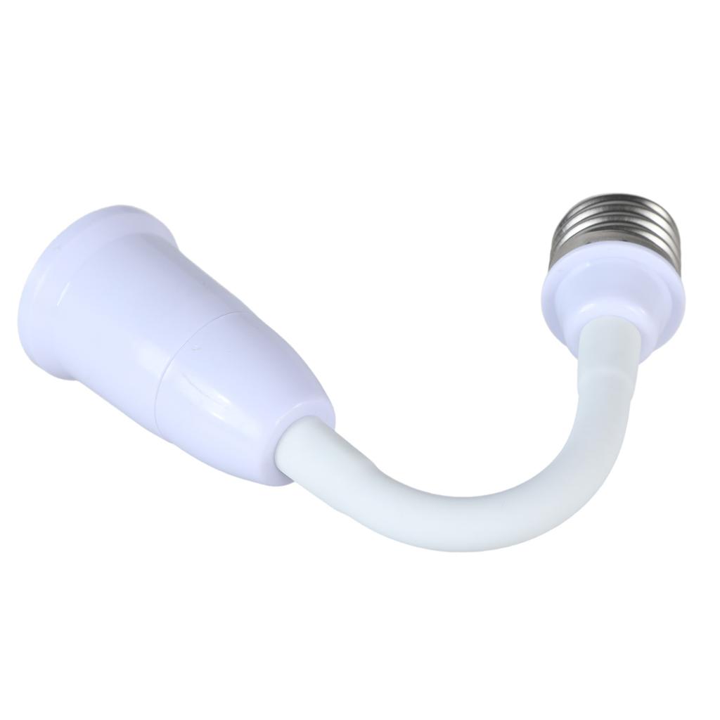 E27 To E27 Light Bulb Socket Adapter with Flexible Gooseneck Adjustable Extender for Home Lighting