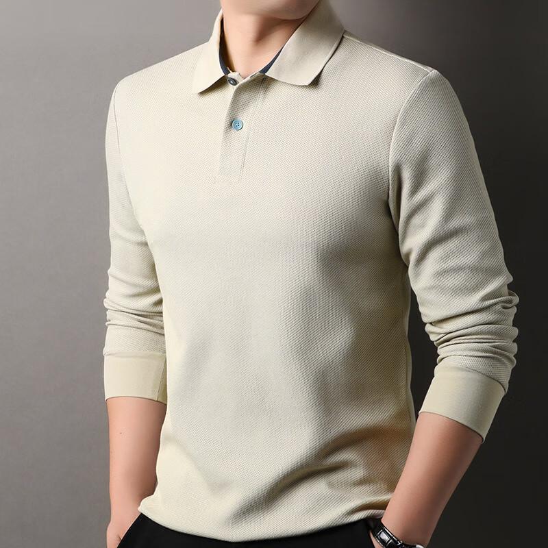 

Мужская футболка-поло с длинным рукавом из чистого хлопка Hengyuanxiang 3XL