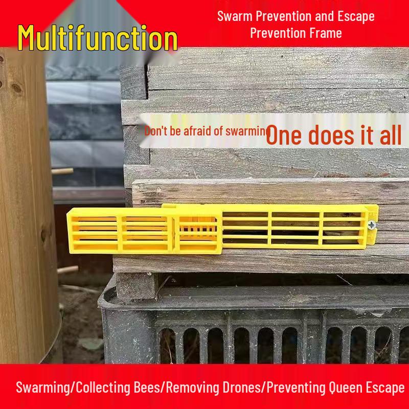 Multifunctional Beekeeping Swarm Box: Anti-Escape Frame & Automatic Swarming Tool