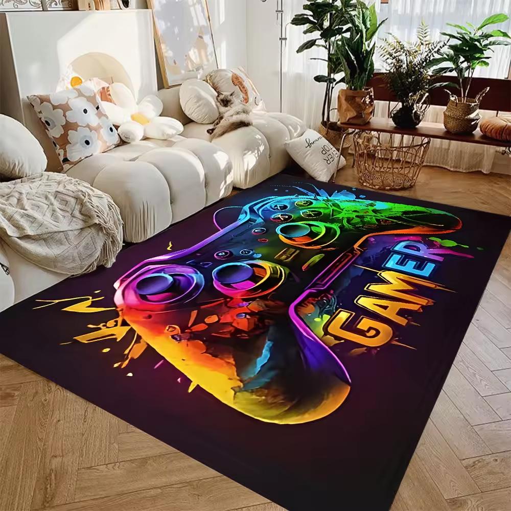 

Game Handle Game Theme Lightweight Bedroom Rugs Living Room Kitchen Bathroom Washable Mat Carpet Home Decor 60*90cm