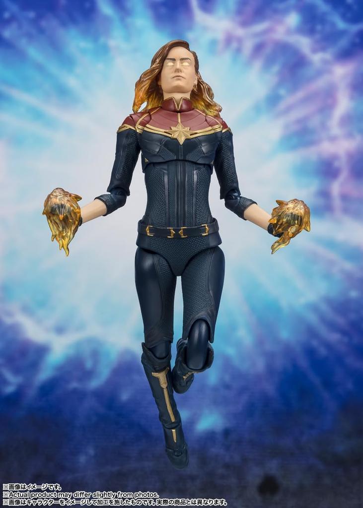 TAMASHII NATIONS Captain Marvel 150mm ABS PVC Painted Movable Figure S.H.Figuarts (Marvels) Approx. &