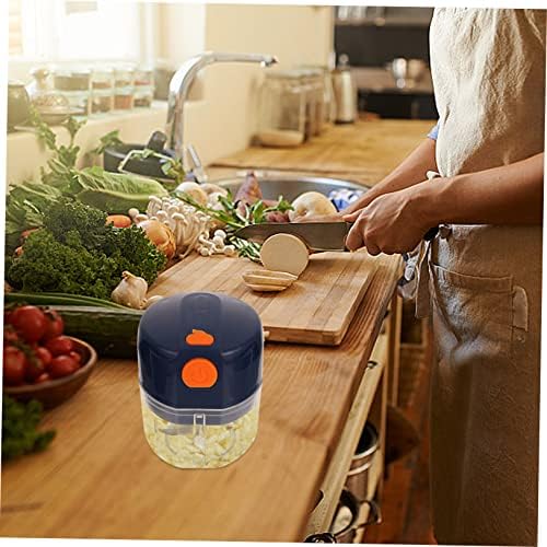 1satz Electric Garlic Chopper Mini Wireless Food Processor Portable Kitchen Grinder Easy Clean Baby Food Maker