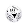 1/2/3Pcs Stainless Steel Food Decision Dice 6 Sides Barbecue Mexican American Seafood Italian Chinese Dinner Decider Dice