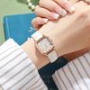 Simple Women's Quartz Watch Rose Gold Square Dial Quartz Wristwatch Fashion Leather Strap Ladies Business Wristwatch Reloj Mujer
