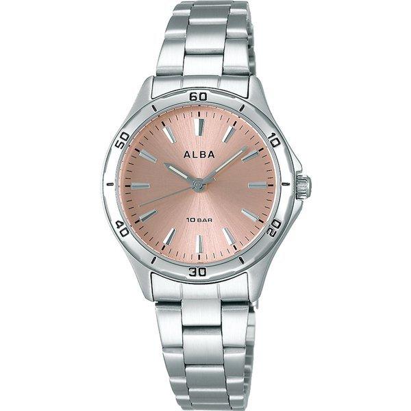 SEIKO ALBA AQQK408 Pink Dial Stainless Steel Band 10 ATM Water-Resistant Watch Price Women's
