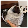 IELGY French premium hand carry women's bag 100 summer silver shoulder messenger bag