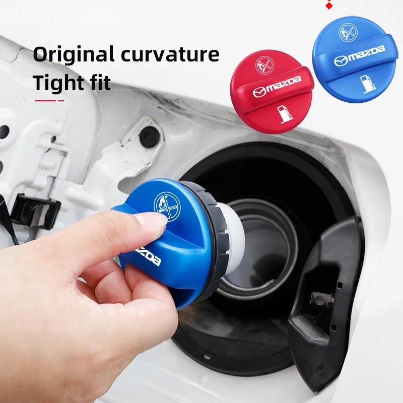 Car Oil Tank Protect Cover Refuel Fuel Tank Cap Accessories For Mazda 6 3 2 Angkesaila CX3 CX4 CX5 CX7 CX9 CX30 RX8 MX5 MX3 MS h2