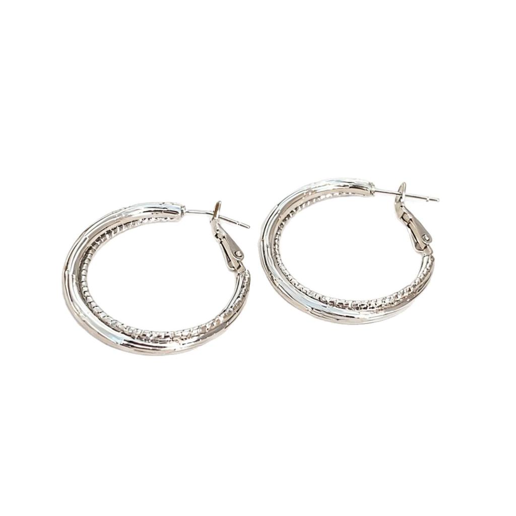 Elegante Creolen im Kreuz-Stil - Luxuriöses Design, Einzigartiger Verschluss