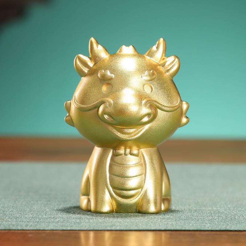 Brass Chinese Zodiac Figurines Gift Set: Rat, Ox, Tiger, Rabbit, Dragon, Snake, Horse, Sheep, Monkey, Rooster, Dog, Pig