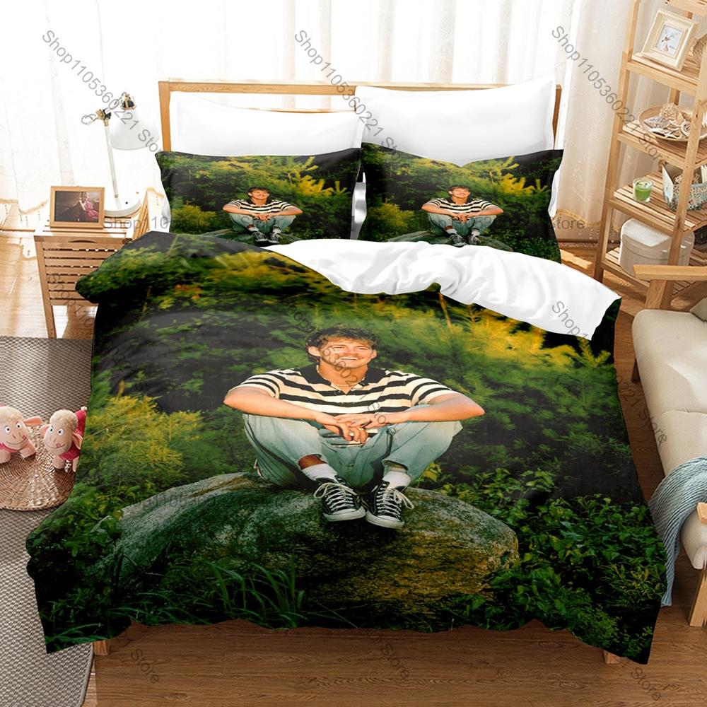 Forrest Frank Child of God Warm Sunrise Lo-Fi Coastal Portrait HD Print Bedding Set Duvet Cover + 2 Pillowcases Chill Room Decor