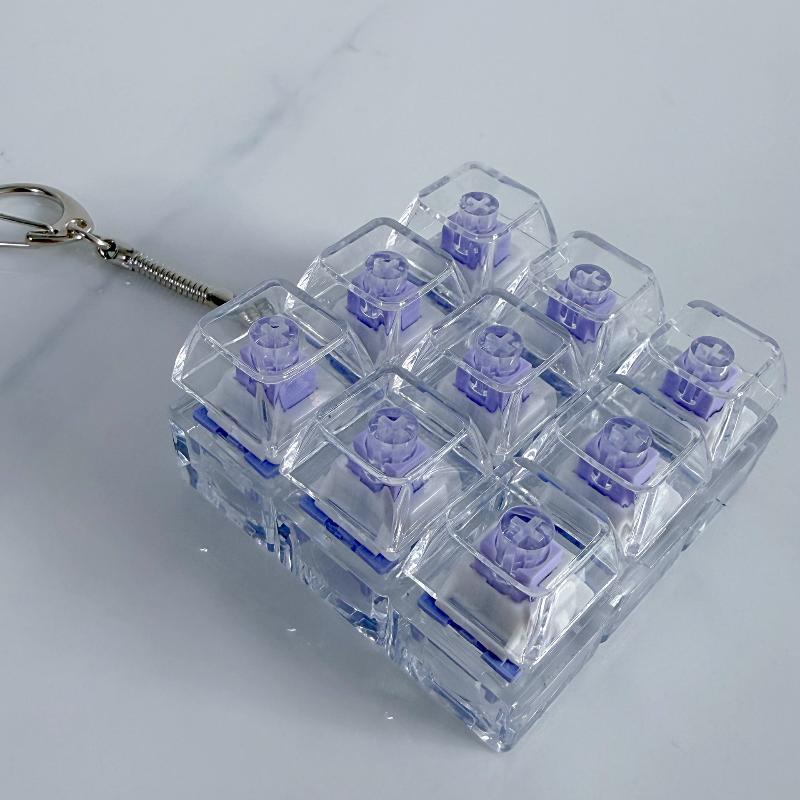 1/2/3/4/9 Tasten Tastatur Spielzeug Tastenkappe Schlüsselanhänger Stressabbau Fingerspitzen Gadget Dekompression Spielzeug Klicker Spielzeug