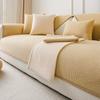 Jacquard Fleece Sofakissen, Universeller rutschfester Stoff für alle Jahreszeiten, Sofasitzkissen Neues Sofasitzkissenbezugstuch
