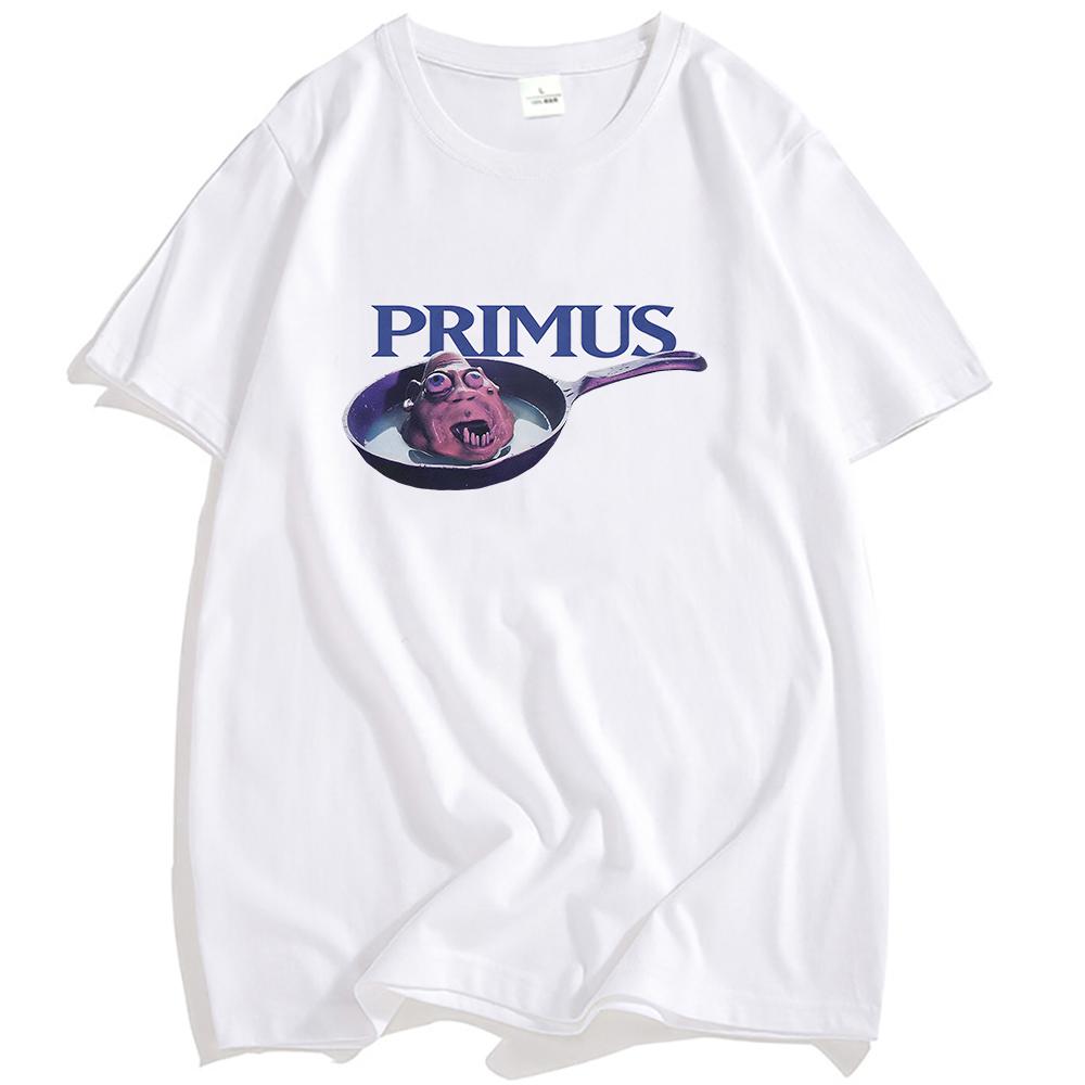 PRIMUS Frizzle Fry Vintage Tričko Krátký rukáv Bavlna O-výstřih Trička Ležérní Móda Vtipné Grafické Tričko Unisex Streetwear